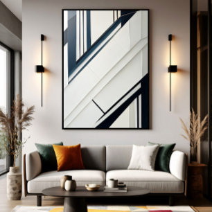 Affiche Géométrie Diagonale Minimaliste