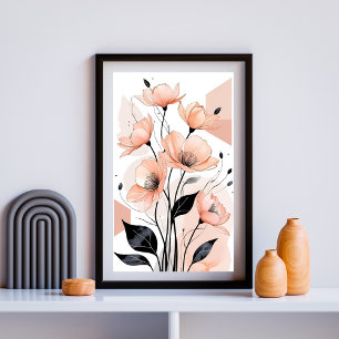 Affiche Géométrie en fleur