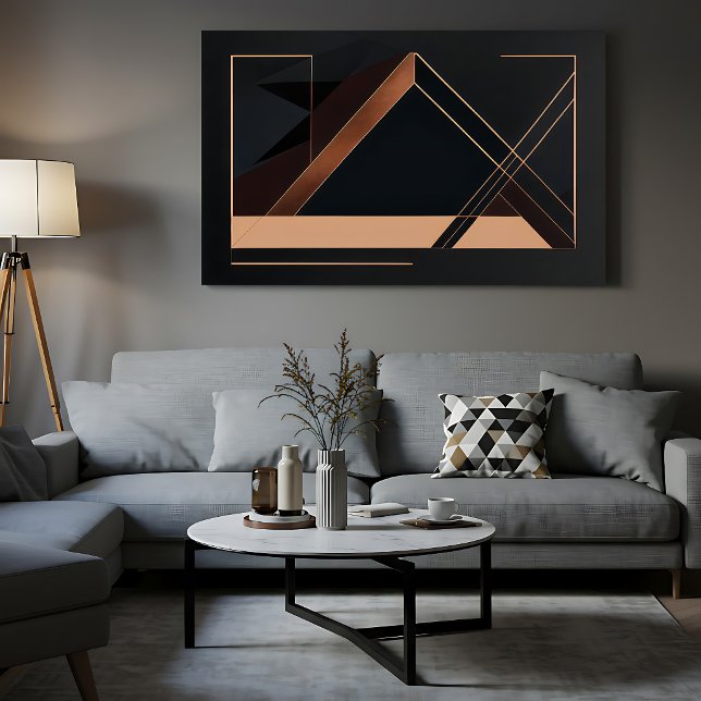 Affiche Géométrie minimaliste en cuivre (Créateur téléchargé)