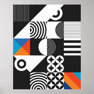 Affiche Géométrie moderne de style scandinave