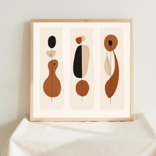 Affiche Géométrie Naturelle – Art Minimaliste Féminin IX