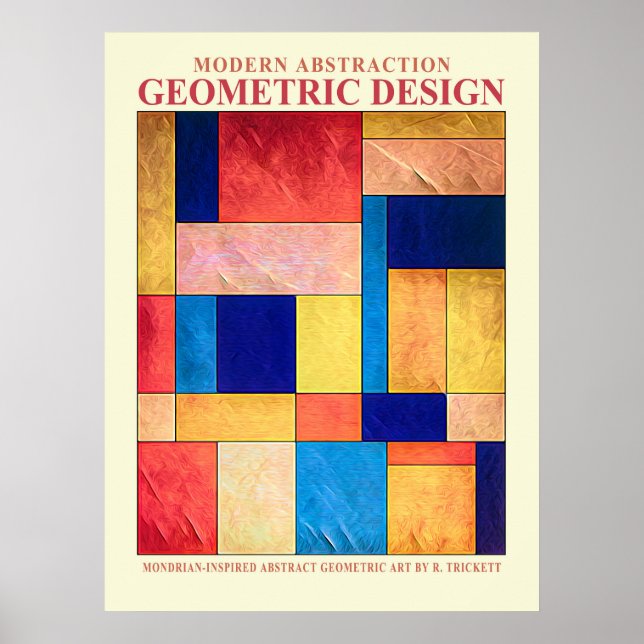 Affiche Géométrique Abstraite n° 2 (Devant)