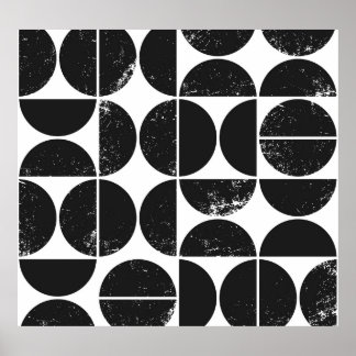 Affiche Géométrique minimaliste : Semicules scandinaves.