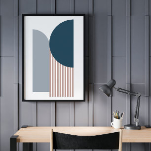 Affiche Géométrique Moderne Abstrait Contemporain