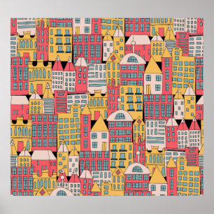 Affiche Géométrique triangulaire : Arrière - plan Abstrait