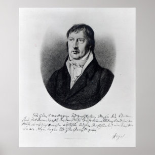 Affiche Georg Wilhelm Friedrich Hegel