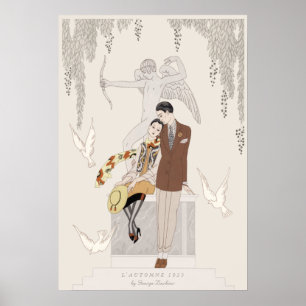Affiche George Barbier Automne 1925 Amoureux CC1225