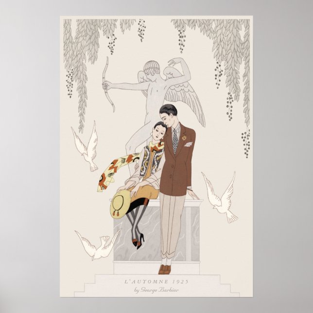 Affiche George Barbier Automne 1925 Amoureux CC1225 (Devant)