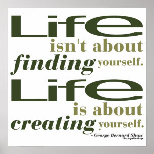 Affiche George Bernard Shaw Citation