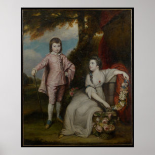 Affiche George Capel, vicomte Malden et Lady Elizabeth