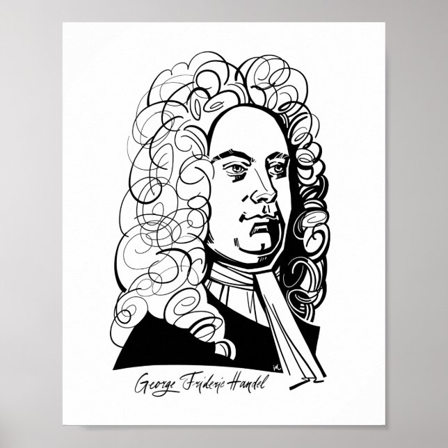 Affiche George Frideric Handel (Devant)