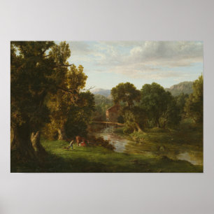Affiche George Inness - L'Ancien Moulin