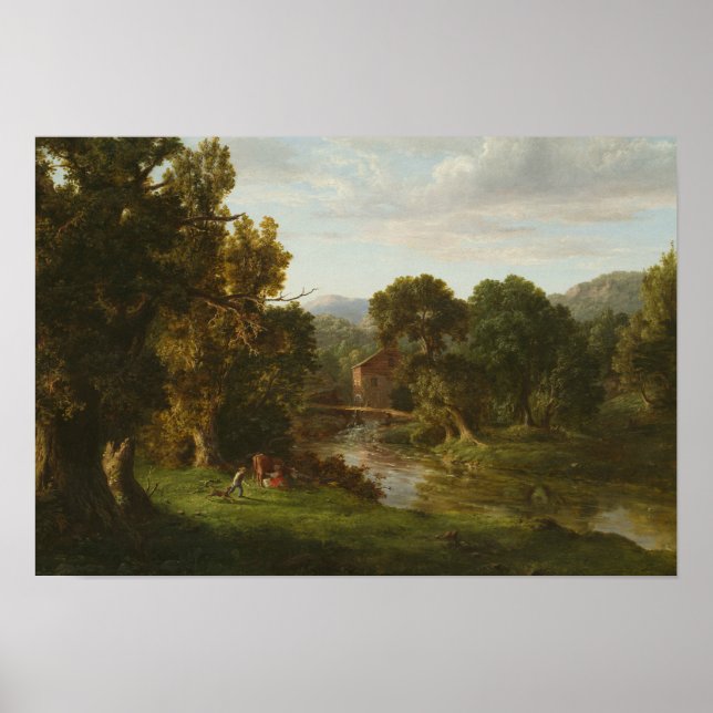 Affiche George Inness - L'Ancien Moulin (Devant)