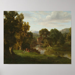 Affiche George Inness - Le Vieux Moulin