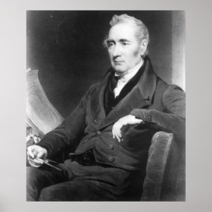Affiche George Stephenson, gravé par Charles Turner
