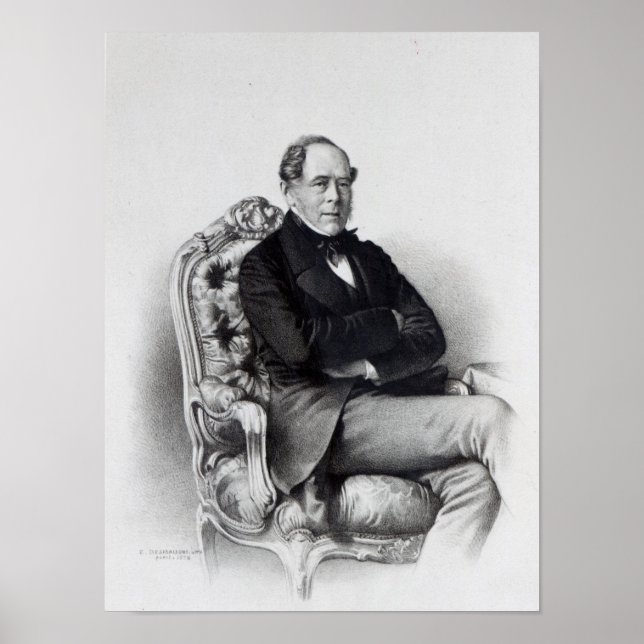 Affiche George Villiers, 4e comte de Clarendon, 1856 (Devant)