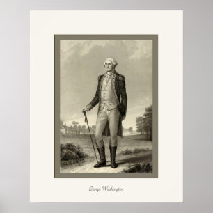 Affiche George Washington ~ 1850's Vintage Fine Art