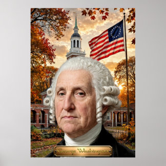 Affiche George Washington : 1er président des États-Unis