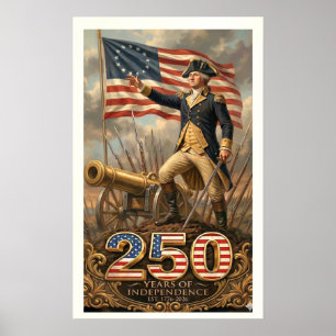 Affiche George Washington : 250 ans d'indépendance Comme