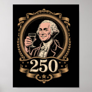 Affiche George Washington 250e anniversaire de naissance R