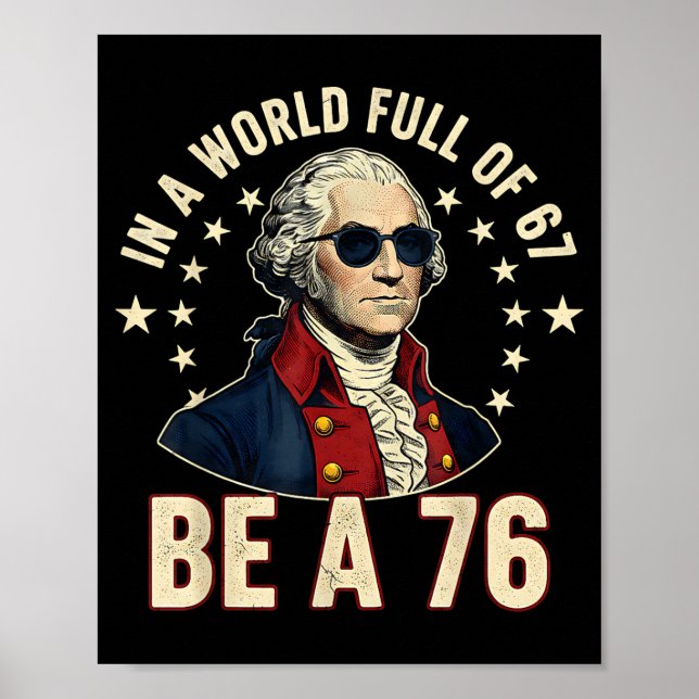 Affiche George Washington 67 Mème Dans Le Monde Plein De 6 (Devant)
