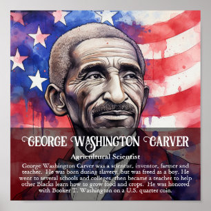 Affiche George Washington Carver Black History Mois Class