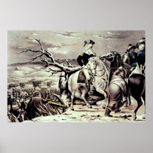 Affiche George Washington croisant le Delaware