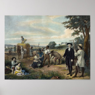 Affiche "George Washington en paysan"