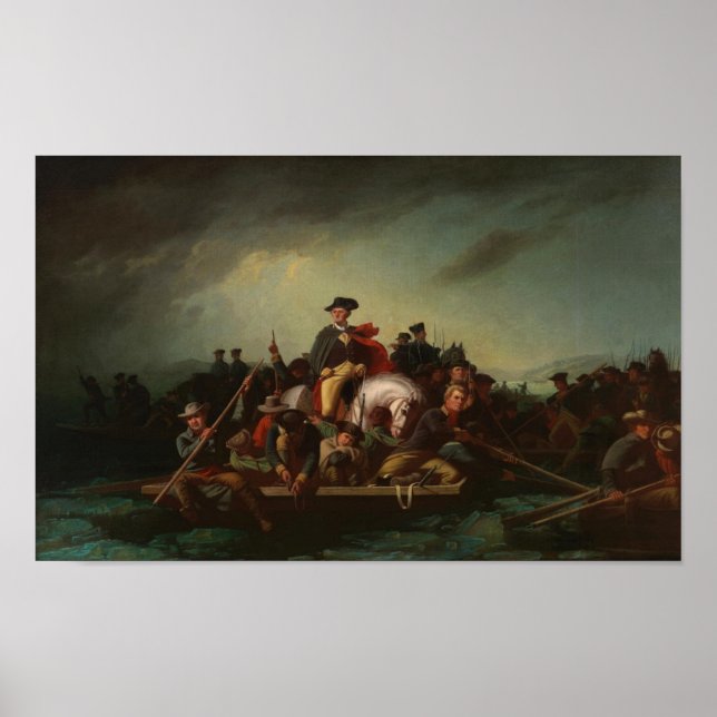 Affiche George Washington Traversant le Delaware (Devant)