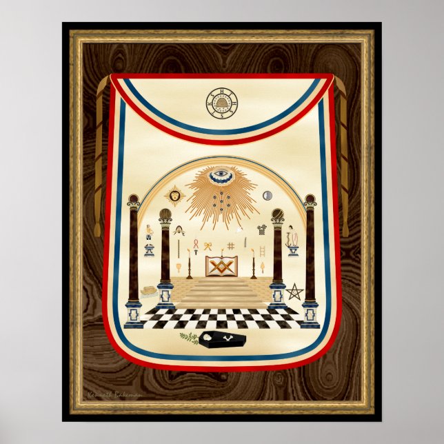 Affiche George Washington's Masonic Apron Art (Devant)