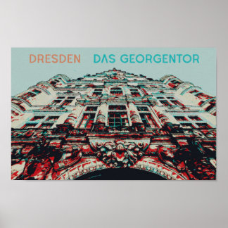 Affiche Georgentor Façade, illustration de Dresde