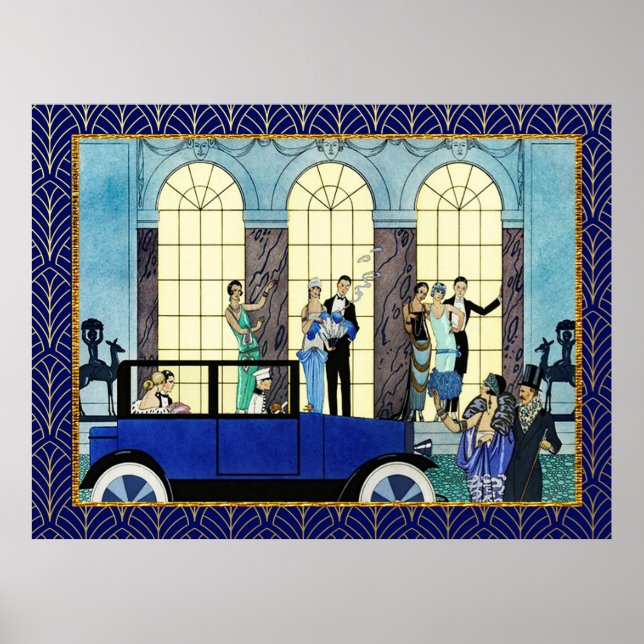 Affiche Georges Barbier - Au Revoir (Devant)