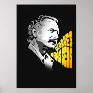 Affiche Georges Brassens