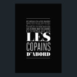 Affiche Georges Brassens - Les copains d'abord<br><div class="desc">Georges Brassens - Les copains d'abord</div>