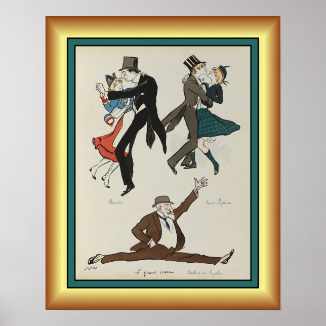 Affiche Georges Goursat ~ Paris Belle Époque ~1913 ~  (Devant)