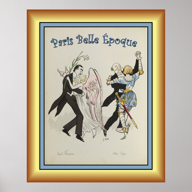 Affiche Georges Goursat ~ Paris Belle Époque ~1913 ~ Post (Devant)