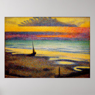 Affiche Georges Lemmen - Plage à Heist