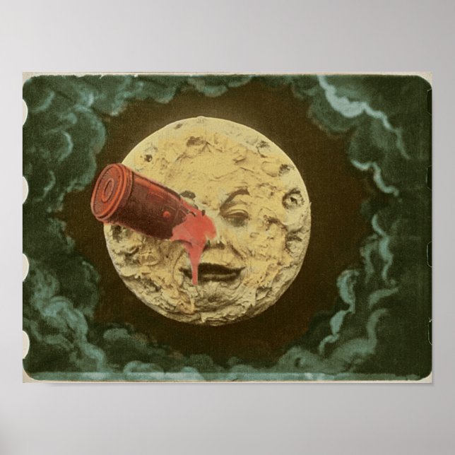 Affiche Georges Méliès - Le Voyage dans la lune - 1902 (Devant)