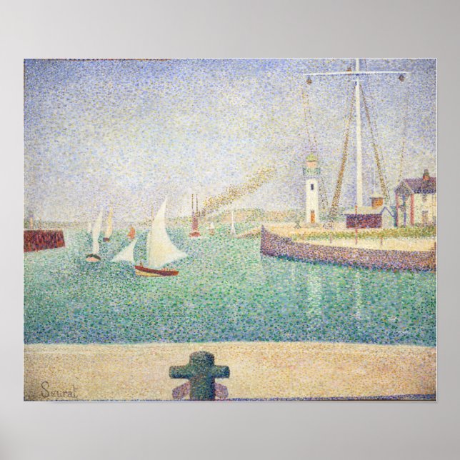 Affiche Georges Seurat - Entrée du Port de Honfleur (Devant)