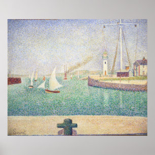 Affiche Georges Seurat - Entrée du port d'Honfleur