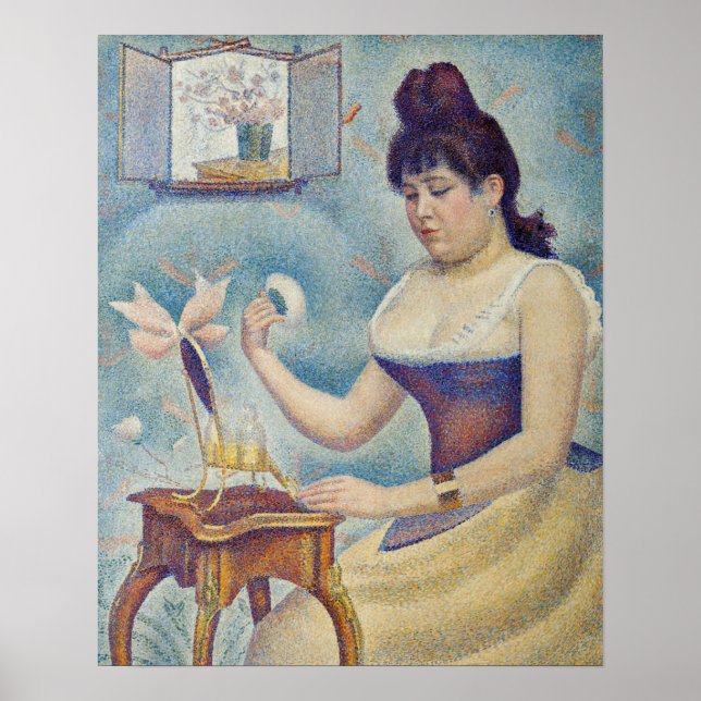 Affiche Georges Seurat - Jeune femme se poudrant (Devant)