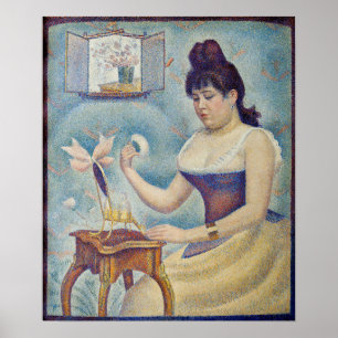 Affiche Georges Seurat - Jeune Femme Se Poussant