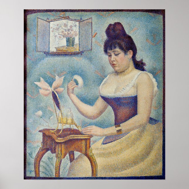 Affiche Georges Seurat - Jeune Femme Se Poussant (Devant)
