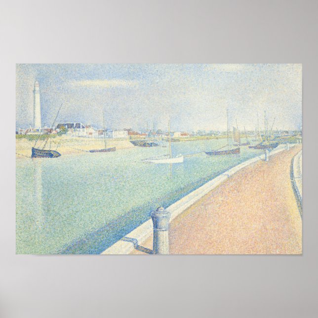 Affiche Georges Seurat - Le chenal des cimes (Devant)