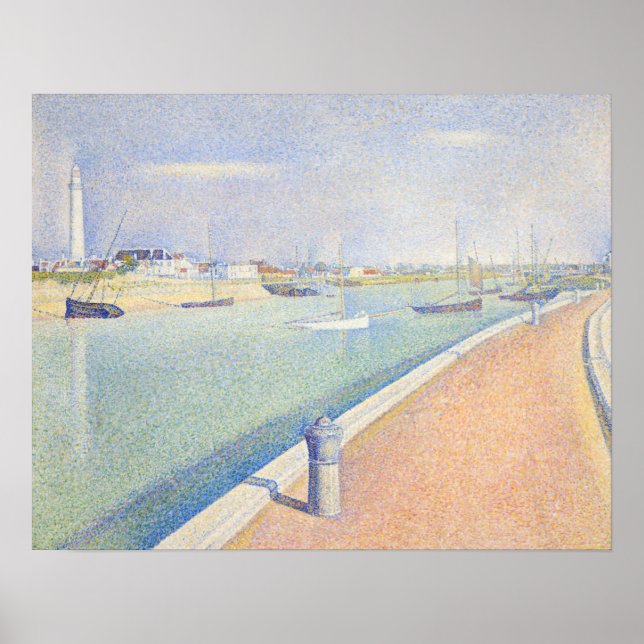 Affiche Georges Seurat - Le chenal des cimes (Devant)