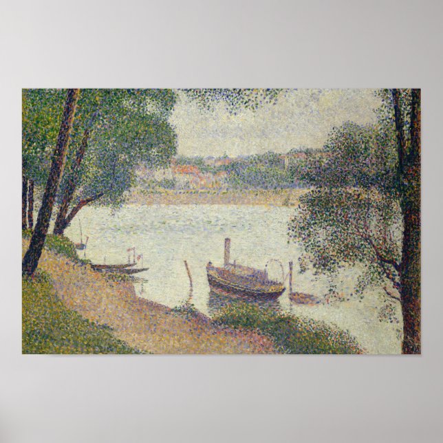 Affiche Georges Seurat - Météo Gris, Grande Jatte (Devant)