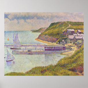 Affiche Georges Seurat - Port-en-Bessin à marée haute