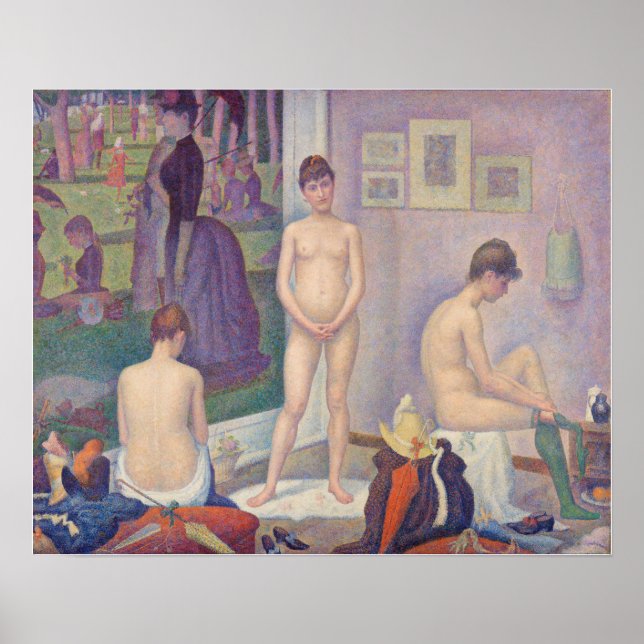 Affiche Georges Seurat - The Models (Devant)