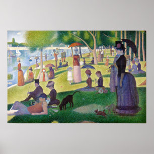 Affiche Georges Seurat - Un dimanche après-midi à l'Île de