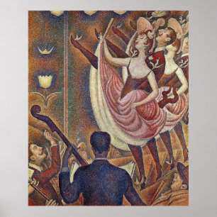 Affiche Georges Seurat's Le Chahut (1890) - Danseurs